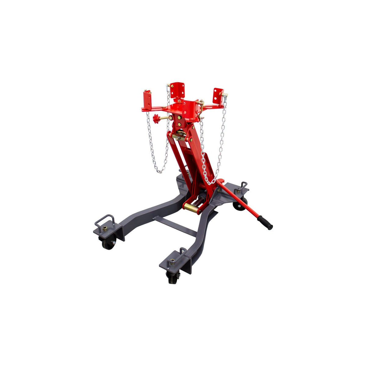 KROFtools 1000 kg Hydraulischer Getriebeheber mit verstellbarer Aufnahmeplatte für Getriebe & Motoren, 19–77 cm Hubhöhe, robust mobil - 4926