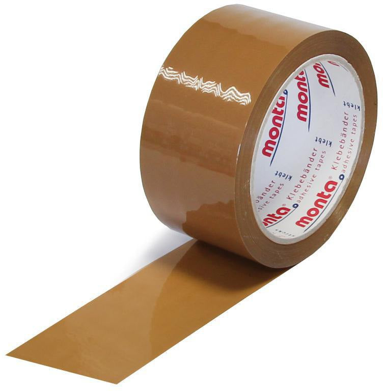MONTA Klebeband Typ 610 50mm x 66m braun leise – 36 Stück