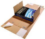Medienverpackung Gigafix von TRANSPAK – 230x165x20-80 mm, braun, SK-Verschluss