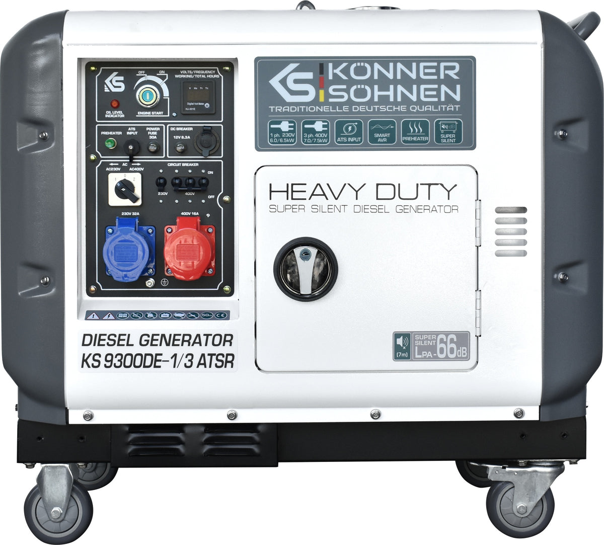 KÖNNER & SÖHNEN Stromerzeuger KS 9300DE-1/3 ATSR Diesel 6/7 kW