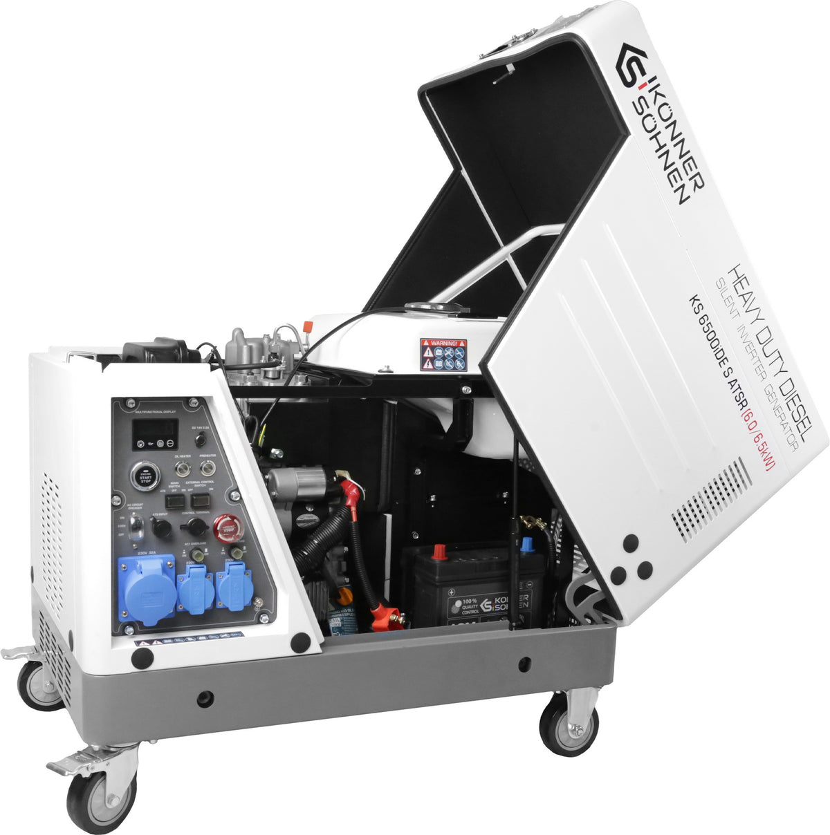 KÖNNER & SÖHNEN Stromerzeuger KS 6500iDE S ATSR 6 kW Diesel – Inverter mit ATS
