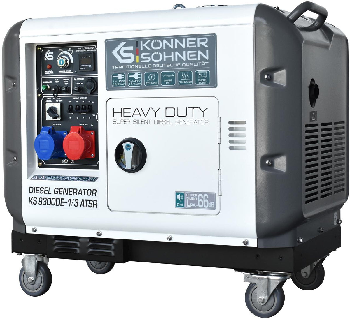 KÖNNER & SÖHNEN Stromerzeuger KS 9300DE-1/3 ATSR Diesel 6/7 kW