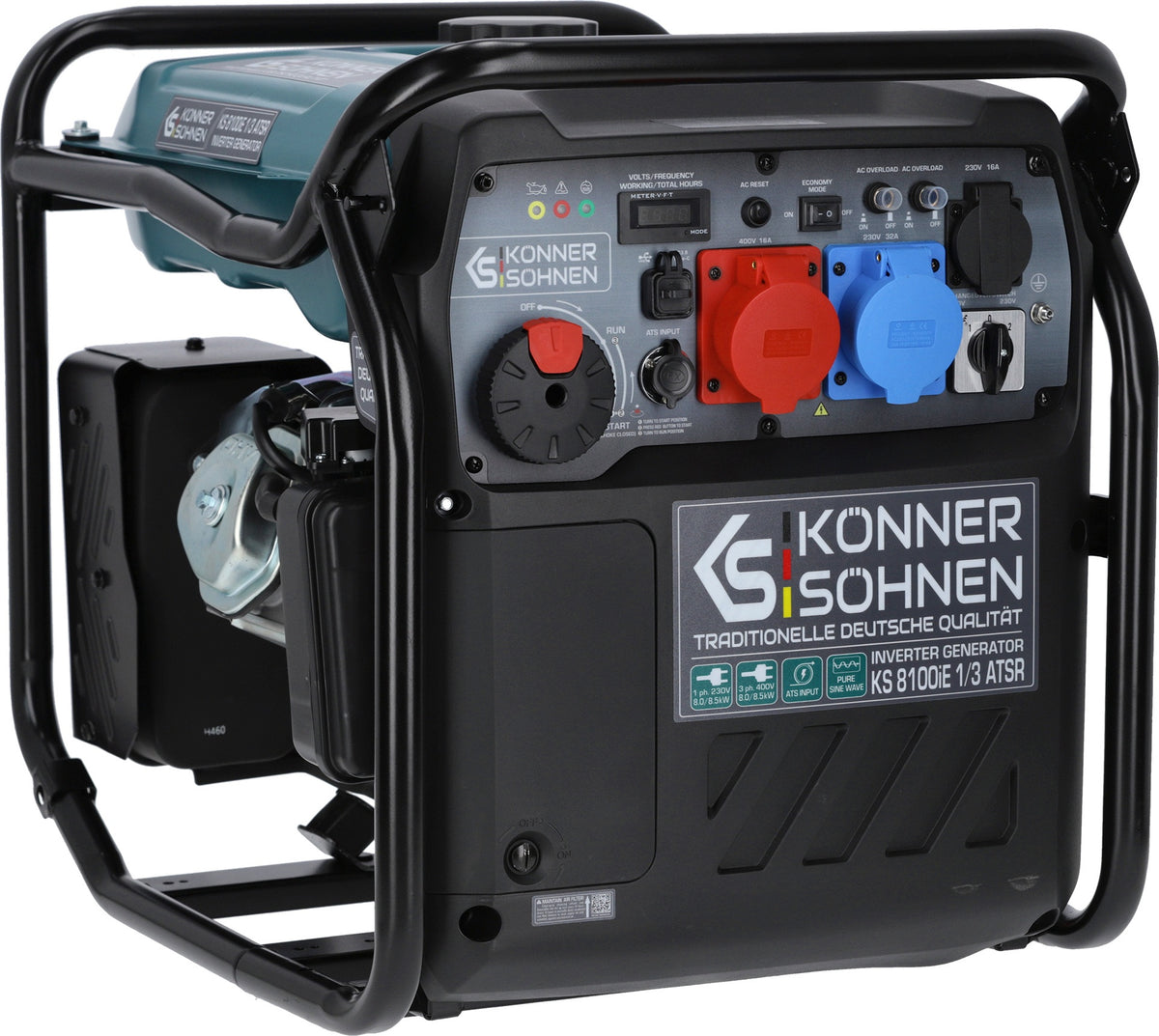KÖNNER & SÖHNEN Stromerzeuger KS 8100iE 1/3 ATSR 8 kW Benzin Inverter