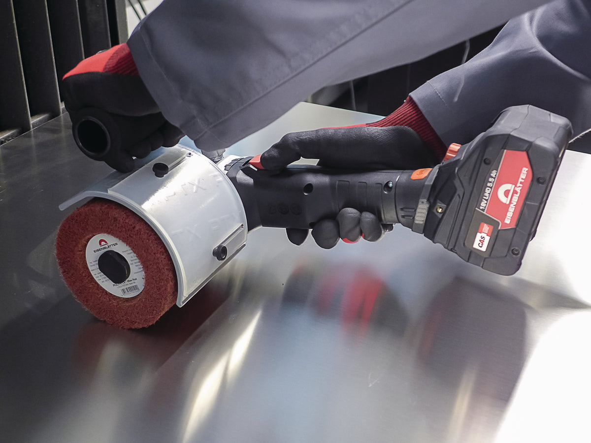 Akku-Satiniermaschine POLY-PTX® BRUSHLESS 18V 5,5Ah 115mm von EISENBLÄTTER – drehzahlgeregelt & bürstenlos