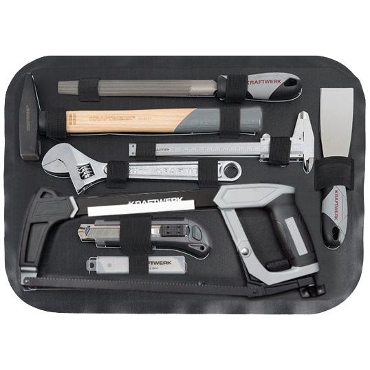 KRAFTWERK Werkzeugkoffer B100 ABS – 170-tlg. Allround-Set 1/4" + 1/2", im robusten Hartschalenkoffer - KW-202.100.100