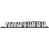 Draper Tools 3/8" Steckschlüsselschiene kurz INCH, 11 Stück D16493