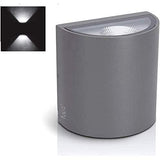 ASLO Moderne LED Design Außenleuchte Outdoor LED 2x5W - 3000K LED Outdoor Wandleuchte - ASAL2X530