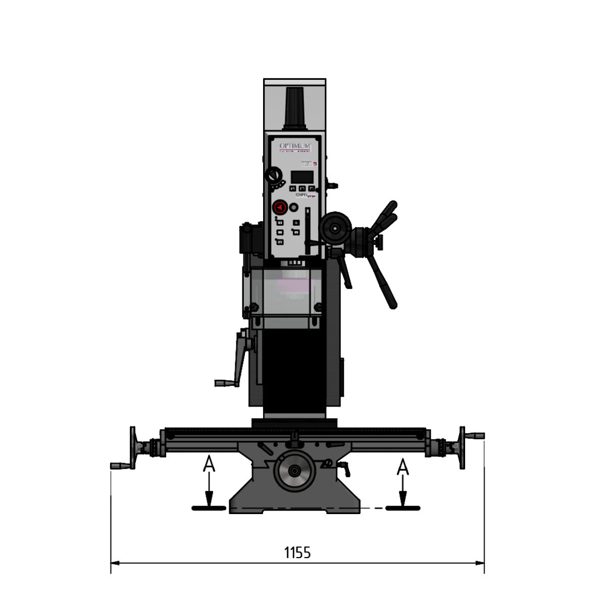 Optimum OPTImill Bohr-Fräsmaschine MB 4SV - Art. 3338458