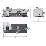 Optimum OPTIturn Leitspindeldrehmaschine TU 2506 (400 V) - Art. 3425003
