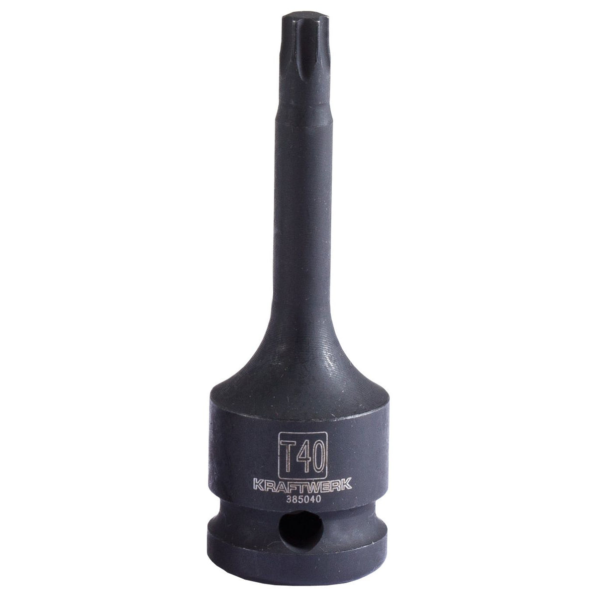 KRAFTWERK 78 mm PRO LINE 1/2" Schlag-Maschinenschrauber Schraubendreher-Steckschlüsseleinsatz Innen TX, TORX, lang, T40 - KW-385040