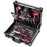 KRAFTWERK AluPro Werkzeugkoffer 3946 | 151-tlg. mit ergokraft Umschaltknarre & Bit-Sortiment – - KW-3946