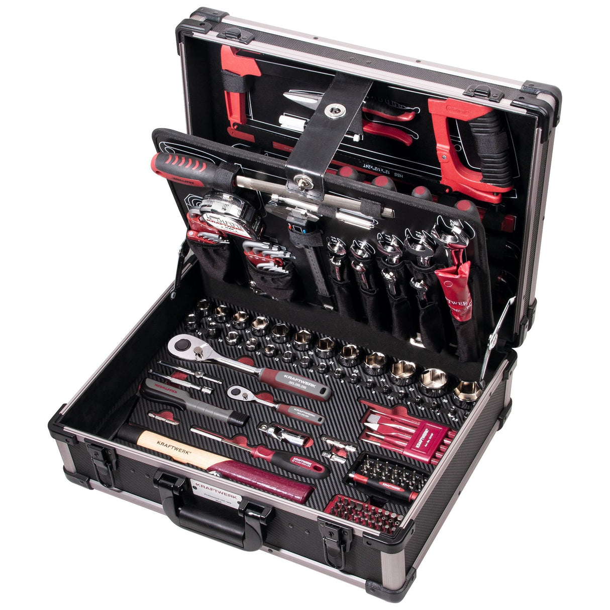 KRAFTWERK 3948 AluPro Werkzeugkoffer – 263-tlg. Profi-Komplettset im Aluminiumkoffer - KW-3948