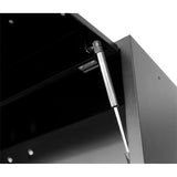 KRAFTWERK MOBILIO-EX 6er Kombi – Modular mit Lochwand & Buche-Multiplex-Arbeitsplatte - KW-3964C-BLK-EX