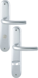 HOPPE Langschildgarnitur Tôkyô 1710/273P Aluminium F1 OB 72 mm DIN L/R