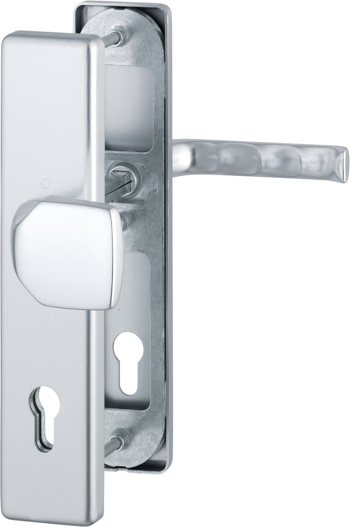 HOPPE Schutzgarnitur London 61G/2221/2210/113 Aluminium F1 für Abschlusstüren, einbruchhemmend nach DIN 18257