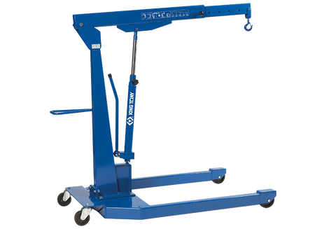 King Tony hydraulic engine crane from toprools.com for lifting engines and heavy workshop components