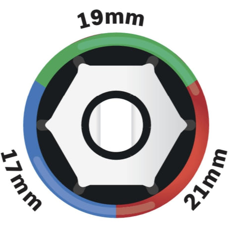 VITO Kraft-Steckschlüssel-Satz 3 Teile - Cr-Mo Stahl, Kraft-Schoneinsätze 3tlg für Alu-Felgen 17mm 19mm 21mm für Schlagschrauber, Schonnüsse, Impact Socket, 0,5 Zoll, im Werkzeugkoffer - Pro Power - VICI3MO - toprools.com TP Profishop GmbH