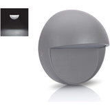 ASLO Stylische runde LED Design Außenleuchte Outdoor LED 6W - 3000k - LED Outdoor Wandleuchte - ASAL630