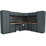 Bullram Werkstatteinrichtung Set Expert Serie - Werkstattmodul 4 Profi KFZ Werkbank – BGMOD4