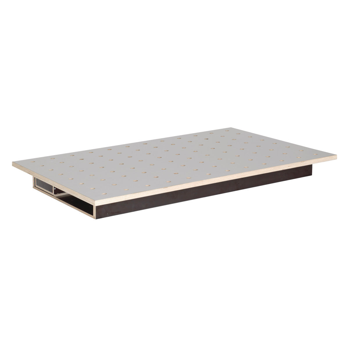 Unicraft Tischoberteil HPL Lochrasterplatte 1200 x 800, Ø20 mm, mit Schubkasten - Art. 6112001