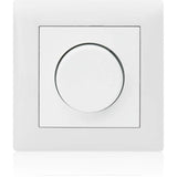 ASLO Phasenanschnittdimmer Drehdimmer 230V, 600 W CE/RoHS - Dimmer komplett Set RAL 9006 ALU - 8 Stück - 17,95€/Stk.