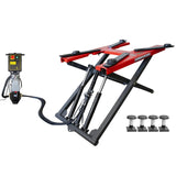 KROFtools 3t robuste KFZ Mobile Scherenhebebühne 11cm flach, 3000kg Hebebühne, verstelbare Arme - 9830