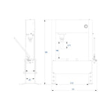 KING TONY Profi-Werkzeuge - Handhydraulische Presse, LKW und Schwerindustrie - 40T 9HYP40