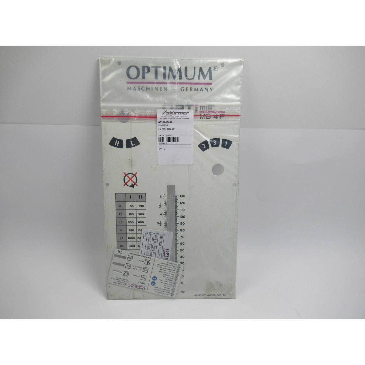 Optimum Label MB4P - Art. 0333846010
