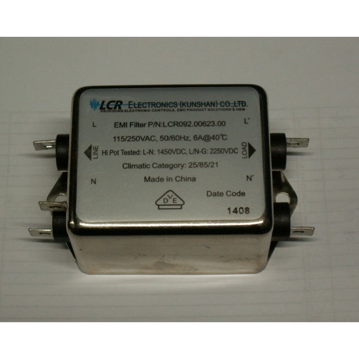 Unicraft EMV-Filter SSK 3 / 250V AC LCR092.00623.00 - Art. 06204002EMI