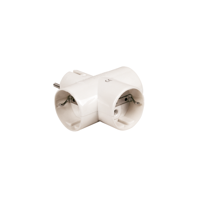 ASLO 3-Wege-Schuko-Adapter Bl AS300B