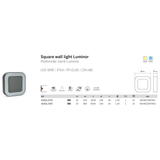 ASLO 20W 6000K IP54 LED-Außenwandleuchte, stylische  Design LED Outdoor Aussenleuchte