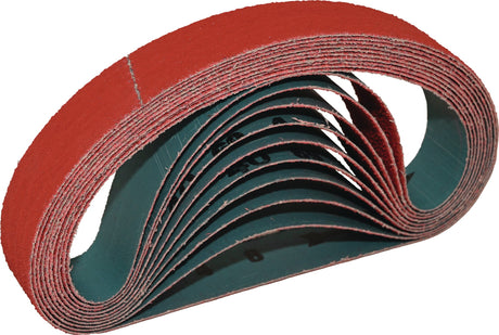 TECWERK Schleifband 520 mm x 6 mm Körnung 40 Keramikkorn für Edelstahl und Metalle