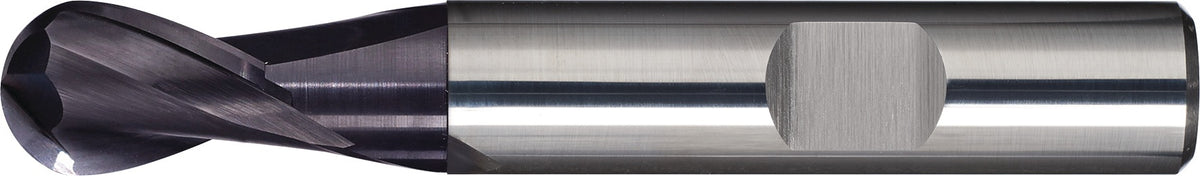 Vollradiusfräser 12 mm VHM TiAlN HB Z.2 kurz TECWERK – Präzisionswerkzeug für Stahl & NE-Metalle