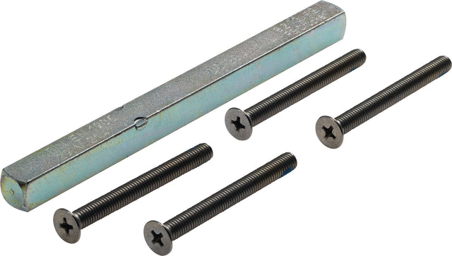 OGRO Befestigungs-Set ZUB DG 9MM 35-50MM für Türgriff-Garnituren, 4 Gewindeschrauben M5x50, Vierkant 9x105 mm