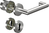 OGRO Feuerschutzgarnitur 8907/6501/6612 Aluminium DIN L/R für Türstärke 38-63 mm