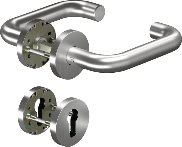 OGRO Feuerschutzgarnitur 8100/6501/6612 Alu für Türstärke 38-63 mm DIN L/R