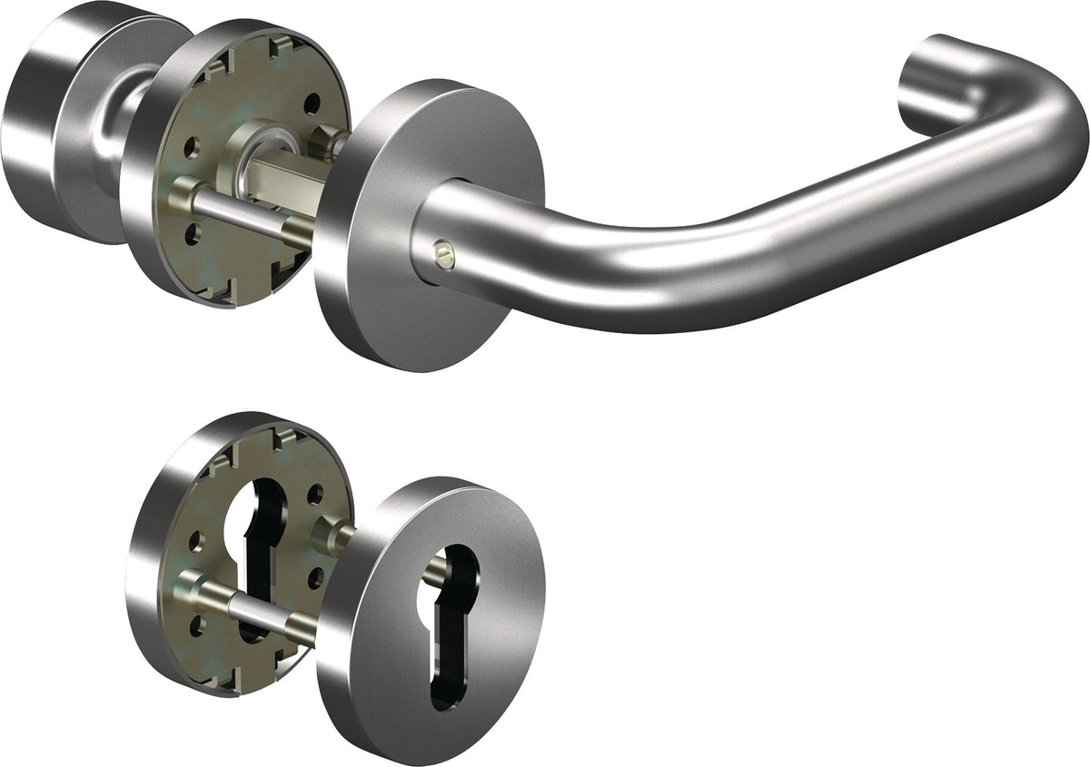 OGRO Feuerschutzgarnitur 8100/6501/6612 Alu für Türstärke 38-63 mm DIN L/R