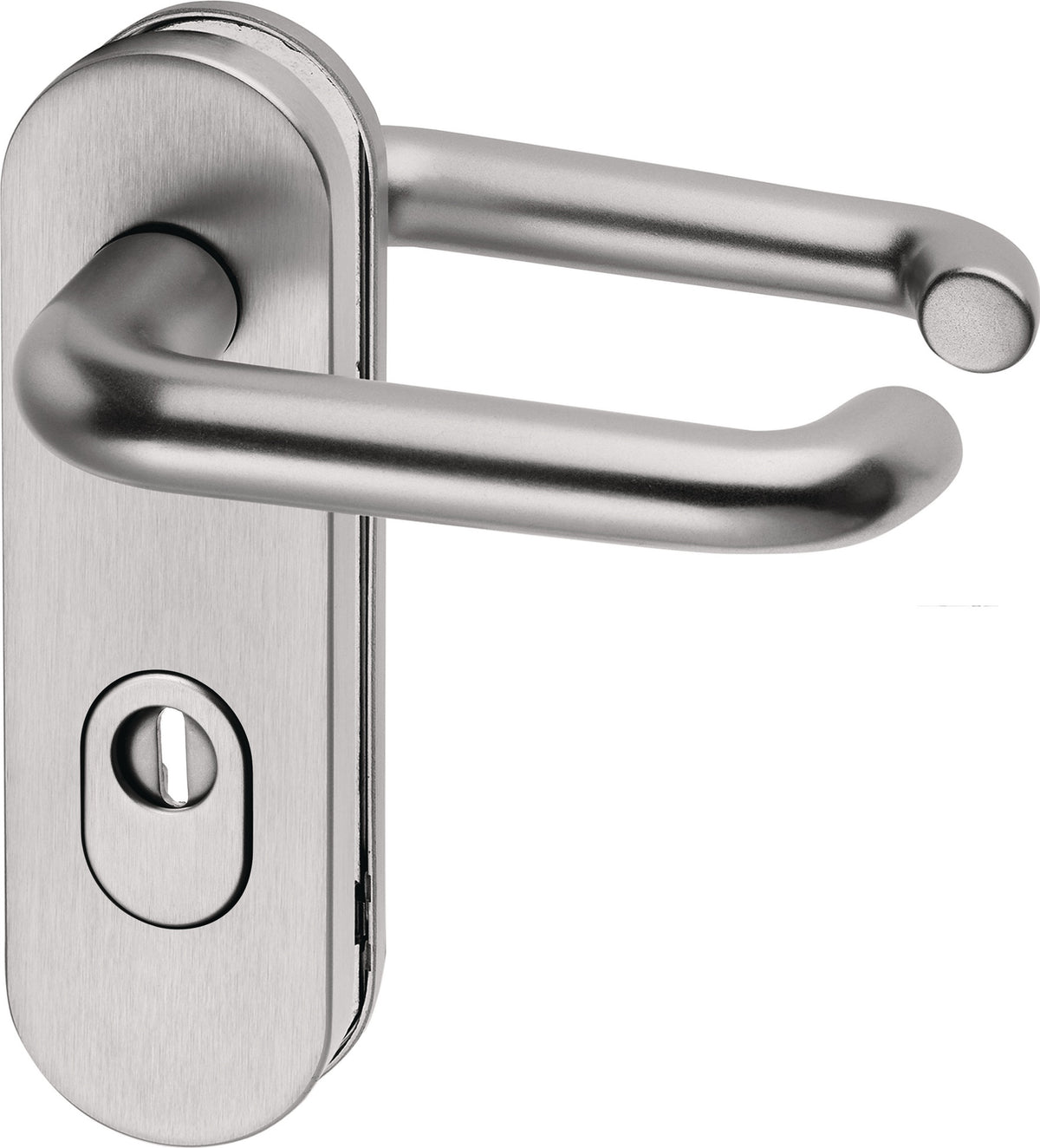 EDI Feuerschutzgarnitur Alu F01 für Türstärke 39–48 mm, ZA/PZ, DIN L/R, SK 2