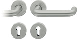 FSB Rosettengarnitur 12 1070 Aluminium U-Form DIN L/R mit Knopf – ASL-Technik