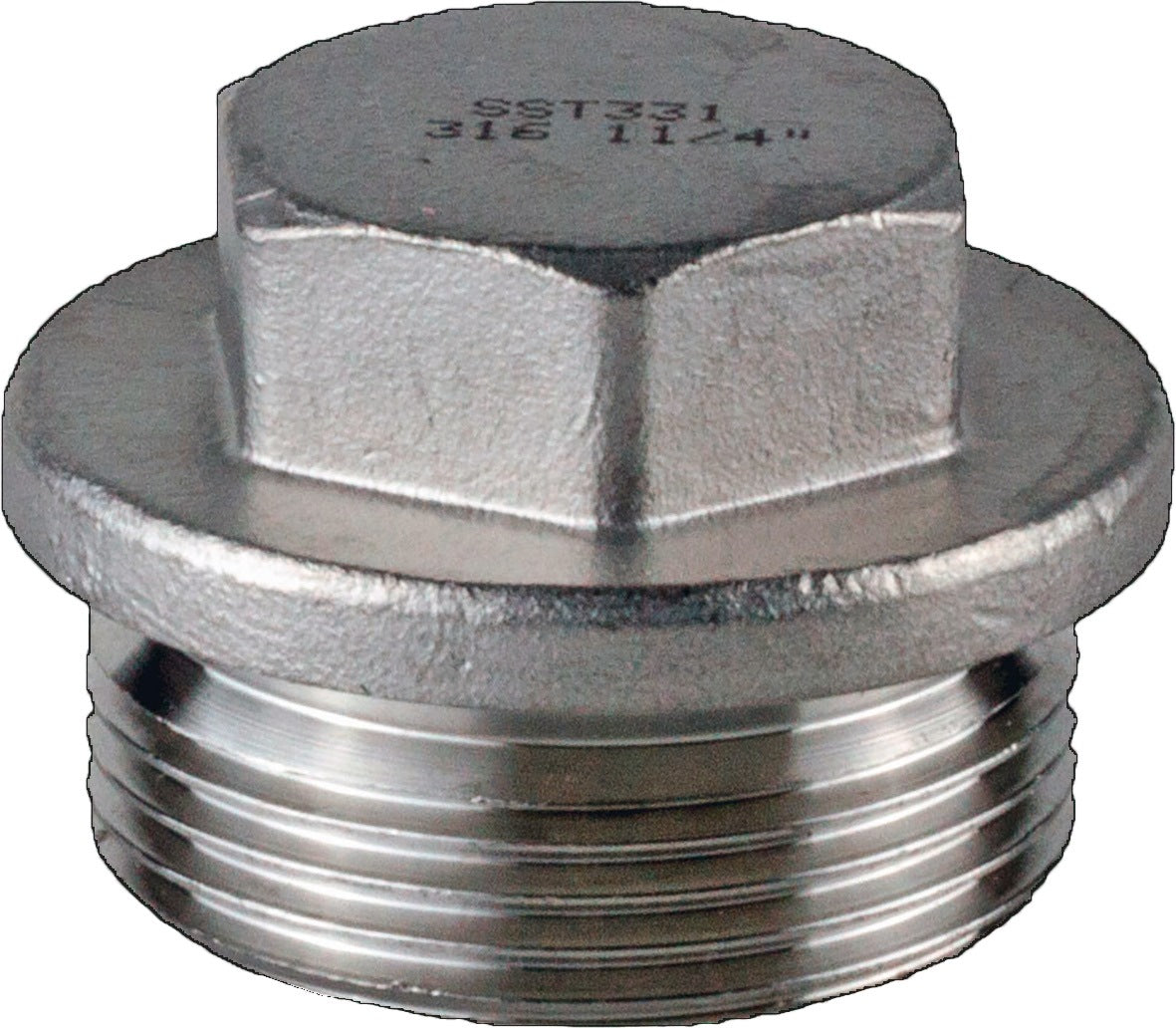 SPRINGER Verschlussschraube DIN 910 ISO 228-1 NPS 1/4 Zoll Außengewinde AISI 316 V4A 21 mm – 10 Stück