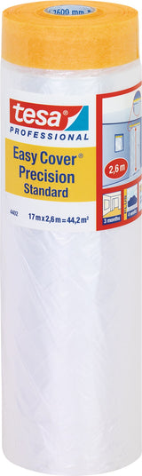 tesa Easy Cover 4402 Präzisions-Abdeckband 550 mm x 33 m – HDPE-Folienband für saubere Farbkanten