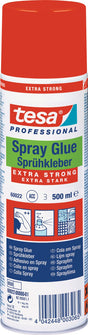 tesa Sprühkleber EXTRA STRONG 60022 – 12x 500 ml Spraydosen, weiß, variabel dosierbar