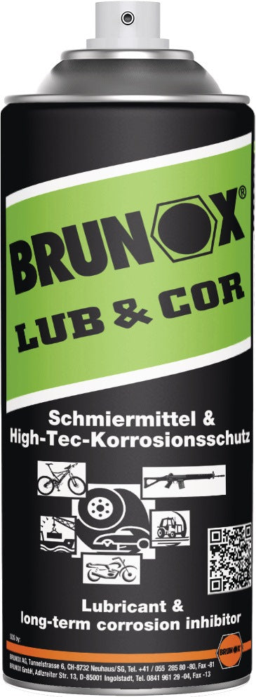 BRUNOX LUB&COR® Haftschmiermittel & Korrosionsschutz 400 ml Spraydose