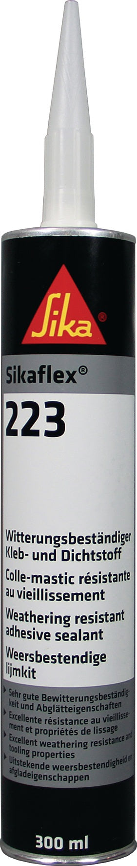 Sikaflex®-223 Kleb- und Dichtstoff Schwarz 300 ml Kartusche von SIKA – 12 Stück
