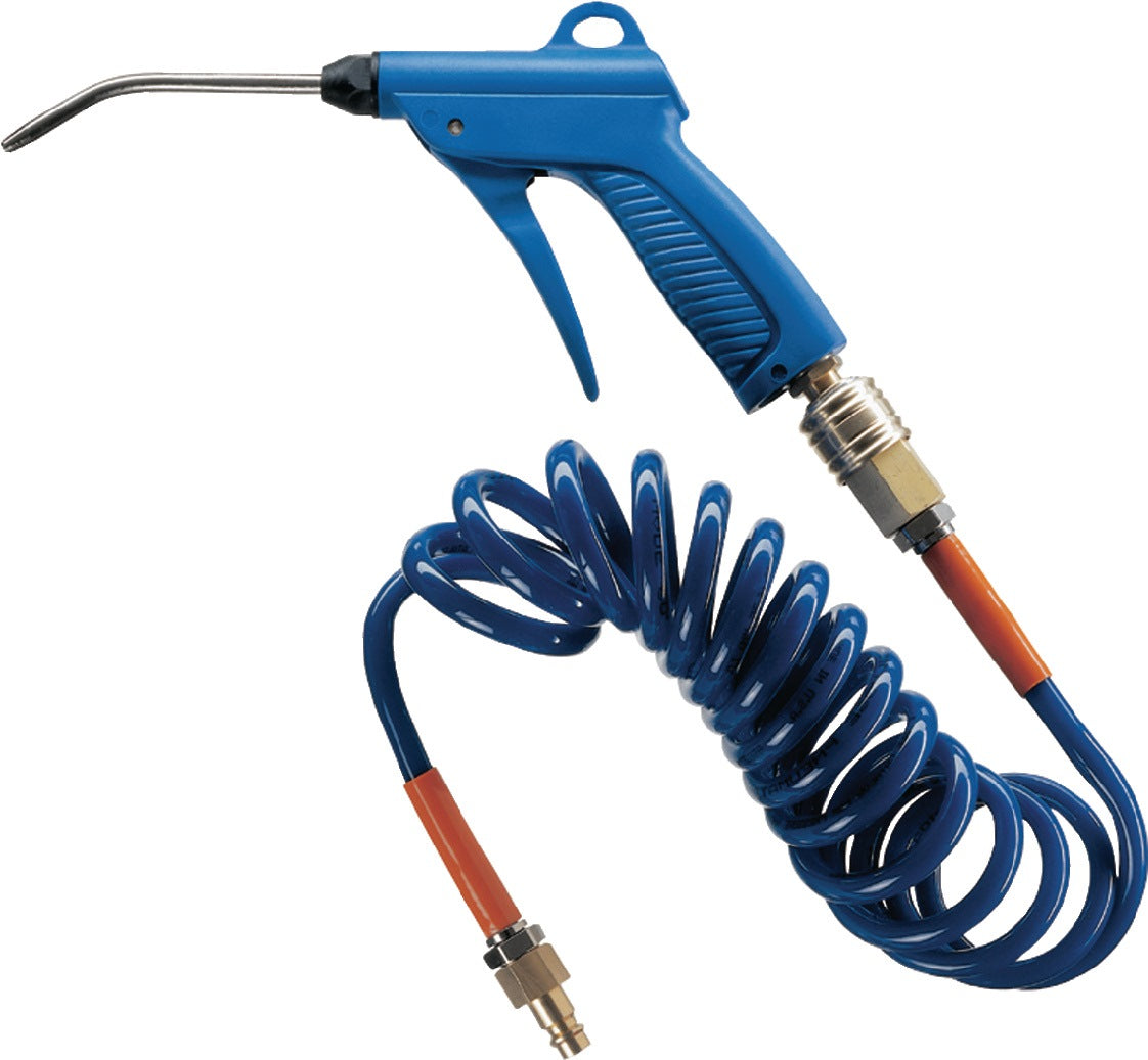 EWO Ausblaseset airbasic Kupplungsstecker DN 7,2 mit Verlängerung und 3,5 m Spiralschlauch