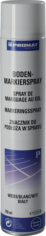 Bodenmarkierspray 750 ml weiß PROMAT CHEMICALS – 6er-Pack, abriebfest