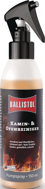 BALLISTOL Kamin- und Ofenreiniger 150 ml Sprühflasche – 6er-Pack, schäumender Kraftreiniger