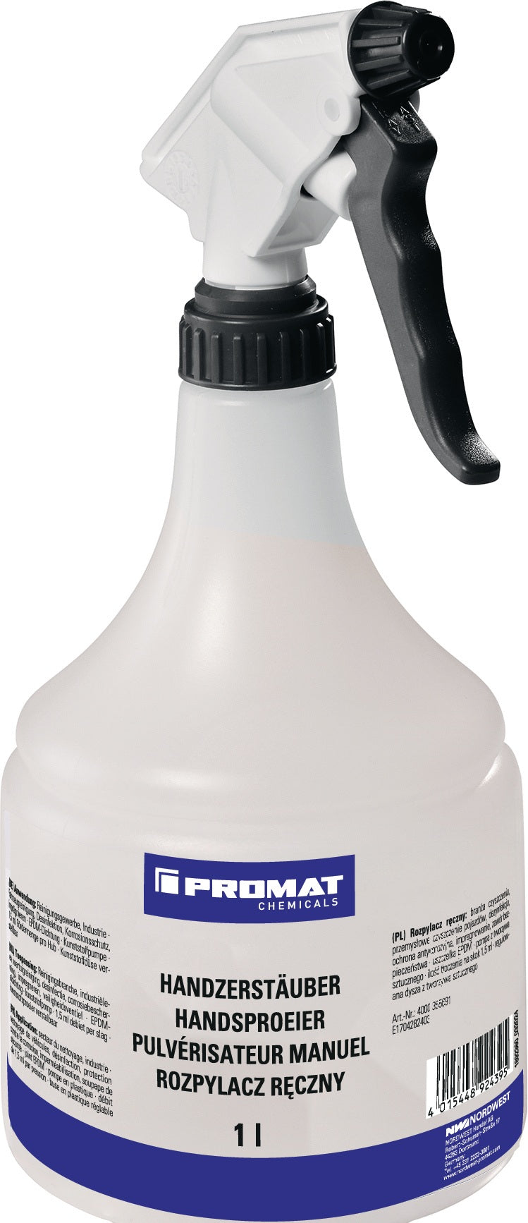 PROMAT CHEMICALS Industriezerstäuber 1 l mit FPM-Dichtung und Kunststoffdüse
