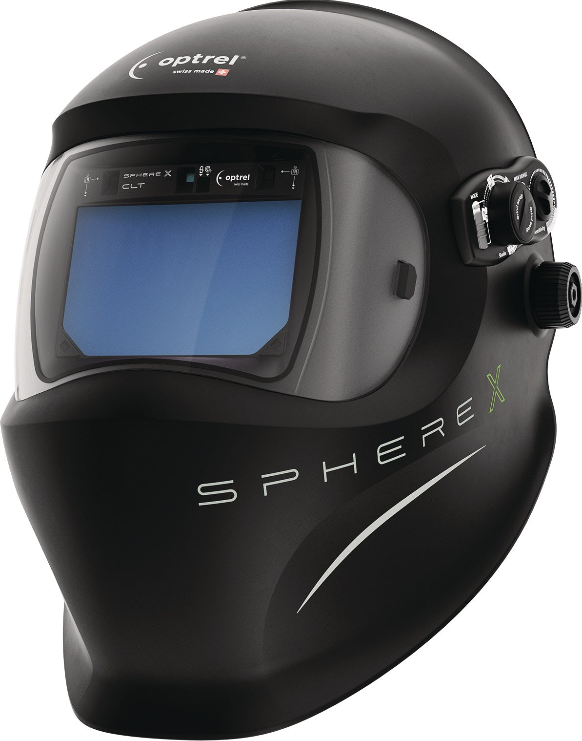 OPTREL Schweißerschutzhelm sphere X clt schwarz 65x101mm mit ShadeTronic und CLT