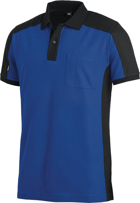 FHB Poloshirt KONRAD Herren Gr. M anthrazit/schwarz – Arbeitspoloshirt mit Stiftfach